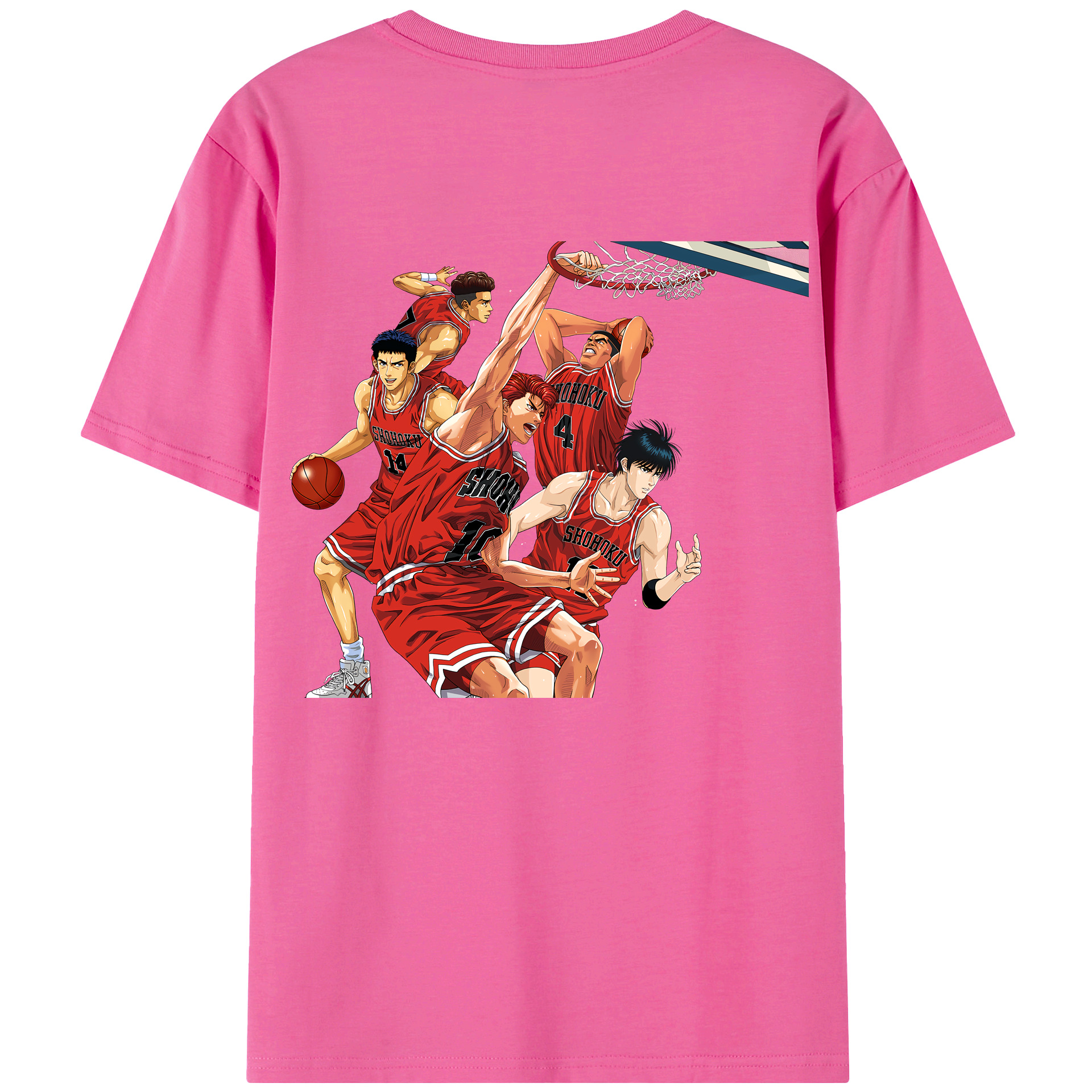SLAM DUNK／スラムダンク レディース半袖Tシャツ(バックプリント)